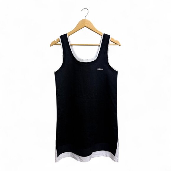 Miu Miu-Faux Two-Piece Tank Dress-Black/White Trim-36Retail Price: $3157